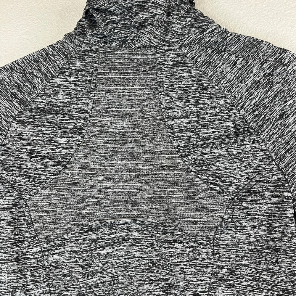 Avia Womens Gray‎ Marled Full Zip Track Running Athletic Jacket Size XS
